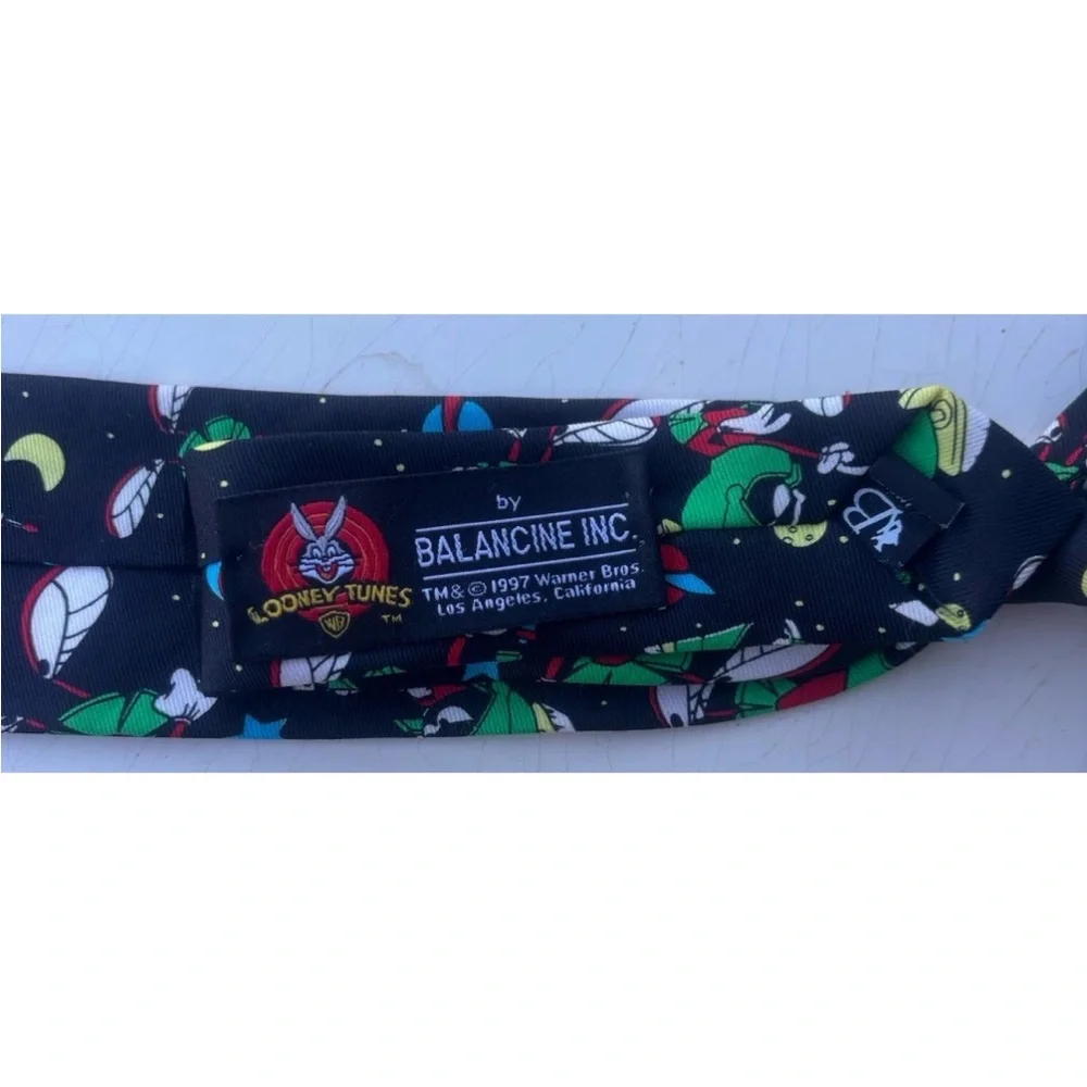 Looney Tunes Marvin The Martian Clip On Tie Vintage 1997